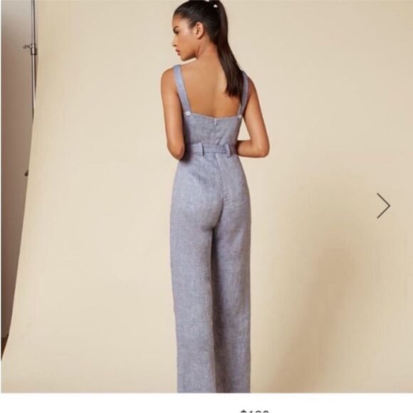 Reformation Elegant Gray Jumpsuit, XS - Picture 3 of 9